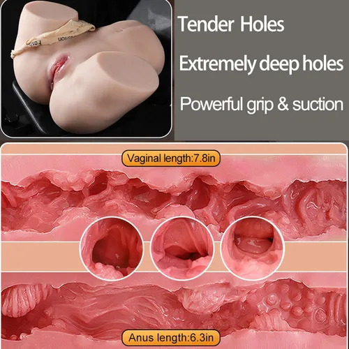 Miniatura 4 de Muñeca sexual de gran culo para hombres con ano vaginal, BBW, juguetes sexuales para adultos, masturbador masculino 2 en 1, torso sexual realista