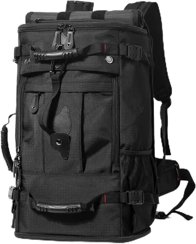 Miniatura 16 de YOUMIAN Mochila de gran capacidad para viajes, senderismo, deportes, bolsa de lona convertible duradera para portátil y avión
