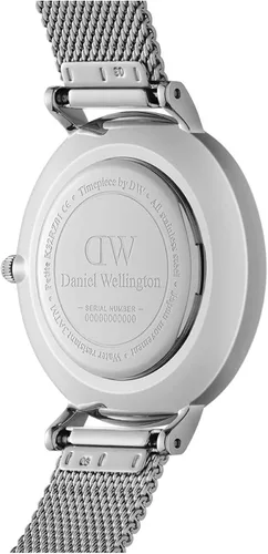 Miniatura 5 de Daniel Wellington Reloj pequeño de ley, pulsera de malla de plata, plateado