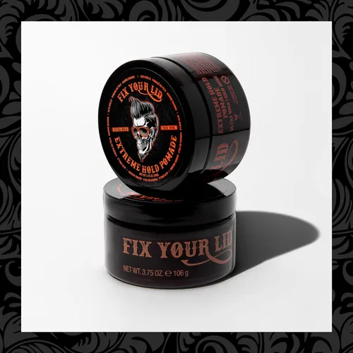 Miniatura 5 de Fix Your Lid Extreme Hold - Pomada capilar para hombres, gel para el cabello a base de agua de alto brillo, 3.75 onzas, fácil de lavar