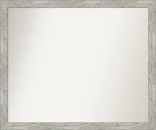 Miniatura 61 de Amanti Art Espejo de baño gris para sobre el fregadero, 31 x 48 pulgadas, espejo de tocador rectangular estrecho de color gris, marco de madera