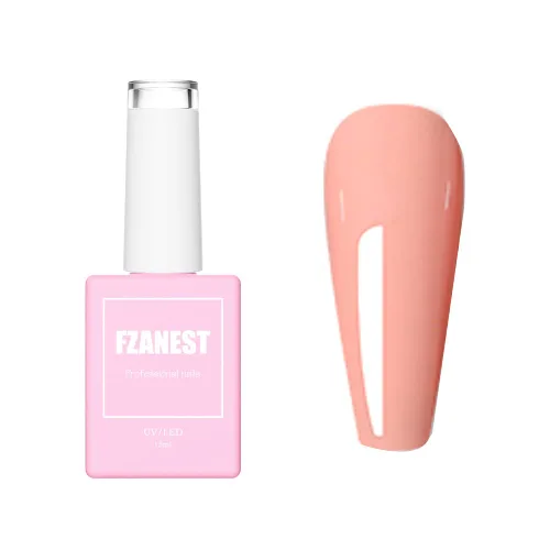 Miniatura 24 de FZANEST Esmalte de uñas en gel azul bebé, color de verano amarillo esmalte en gel para arte de uñas removible LED UV #D15