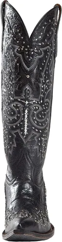 Miniatura 5 de Johnny Ringo JRS806-8X Botas occidentales para mujer de cuero negro