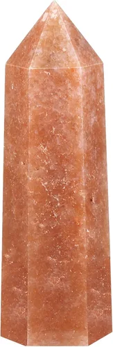 Miniatura 5 de SUNYIK Varita de puntos de cristal curativo de piedras preciosas, prisma de varita de un solo terminado para meditación, obsidiana negra Negro