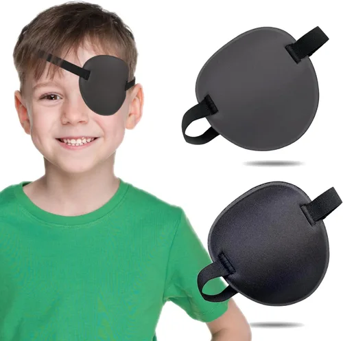 Miniatura 9 de 2 parches oculares, parches oculares médicos para adultos, parche ocular ajustable 3D, parches oculares suaves para ambliopía u ojo vago, válidos