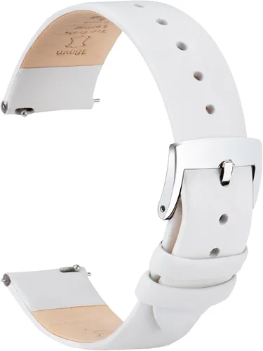 OTTOODY Correas de reloj de cuero de liberación rápida, elegante y ultra suave, correa de reloj de cuero de grano superior para mujeres y hombres,