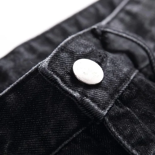 Miniatura 5 de Jeans rasgados para hombre, ajustados, ajuste regular, pierna cónica, desgastados, pantalones de mezclilla para hombre con agujero
