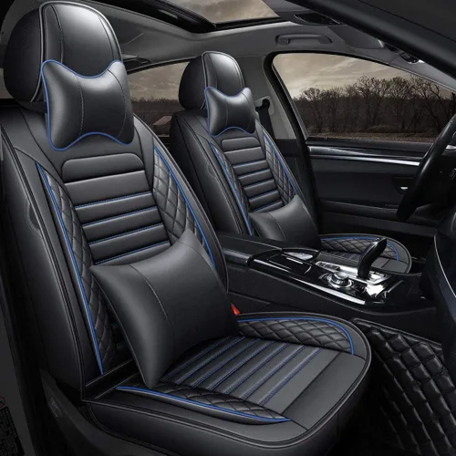 otoez Juego completo de fundas universales para asientos de automóvil, 5 asientos, impermeables, compatibles con la mayoría de los vehículos, Honda,