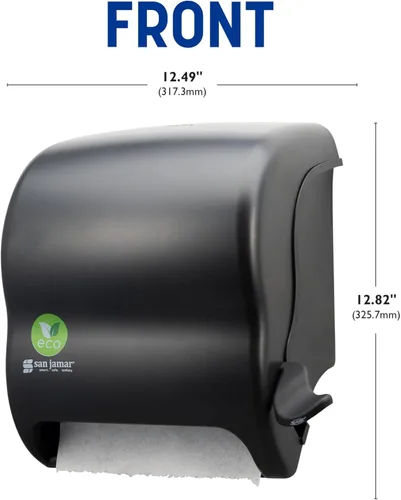 Miniatura 2 de San Jamar Ecologic Element Dispensador de Palanca de Toallas de Papel de Plástico Reciclado, Dispensador Manual de Toallas, Dispensador de Pared