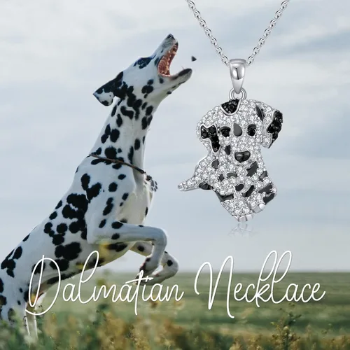 Miniatura 66 de Collares con colgante de perro de plata de ley S925 – 24 razas corgi/husky/labrador/pastor para mujer