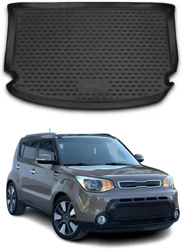 Miniatura 17 de OMAC Alfombrillas de piso para Kia Soul EV 2015-2019, alfombrillas para automóvil para todo clima, 3D, ajuste personalizado, alfombrilla de goma