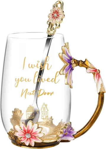 Miniatura 11 de OEAGO Regalos de hermana para hermanas para mujeres, elegante taza de té, regalos únicos de Navidad y cumpleaños para hermana, pequeña, grande