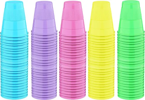 Miniatura 24 de Vasos desechables Paquete de 50 Vasos de plástico de 5 onzas, tazas de baño pequeñas perfectas como medicina, agua, enjuague, enjuague bucal