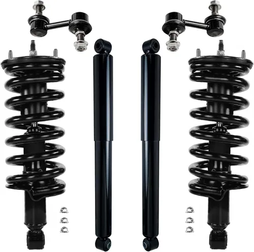 Miniatura 45 de Detroit Axle - Kit de puntales delanteros de 6 piezas para Ford Escape 2014-2019, 2 puntales y muelles helicoidales, 2 enlaces de barra
