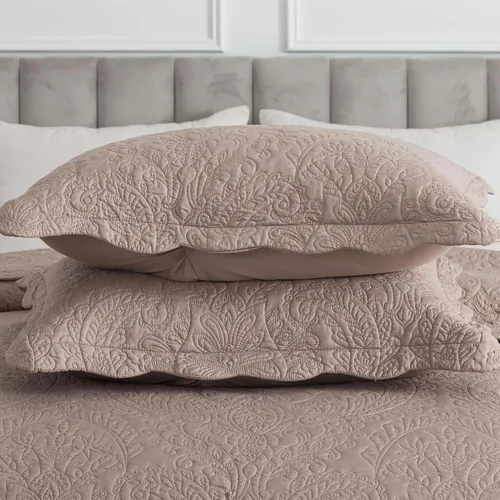 Miniatura 306 de HoneiLife - Juego de colcha de tamaño Queen, juego de ropa de cama de pana bordada de 3 piezas, colcha de lujo, ligera, cálida, para todas las Pana
