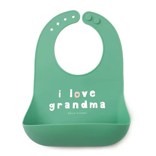 Miniatura 22 de Bella Tunno Wonder Bib - Baberos de silicona ajustables para bebés niñas, silicona duradera e impermeable libre de BPA, Taco Bell Taco Belle