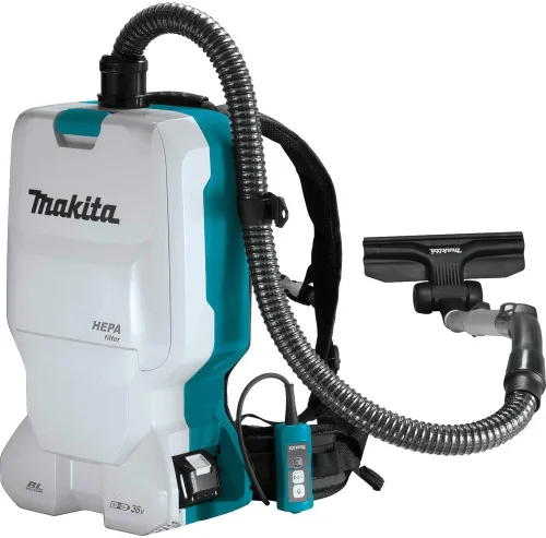 Miniatura 2 de Makita XCV17PG 18V X2 LXT® Litio-Ion (36V), aspirador en seco con mochila sin escobillas y con filtro HEPA de 1.6 galones (6.0Ah)