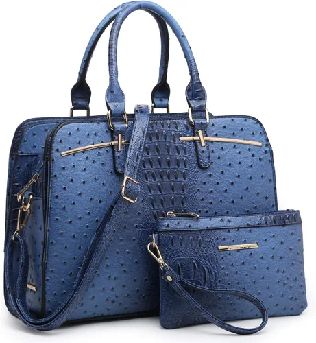 Miniatura 23 de Dasein - Juego de bolso y monedero para mujer, set de 2 piezas con 3 compartimentos, bolso con asa superior y correa para el hombro