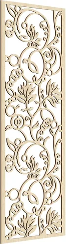 Miniatura 81 de 9 3/8"W x 24 3/8"H x 1/4"T Caspio Decorativos Paneles De Pared De Madera De Calado, Roble Rojo rojo (Red Oak)