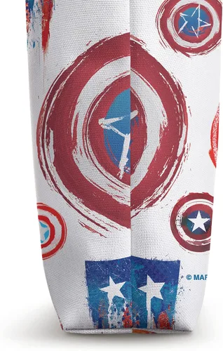 Miniatura 3 de Marvel Captain America - Bolsa de mano con patrón de escudo
