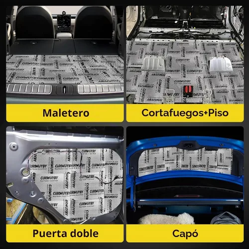 Miniatura 4 de Material de Amortiguación de Sonido para Autos, 80mil (2mm) 36 pies cuadrados (3.4 m²) Alfombrilla de Amortiguación de Sonido para Auto, Aislante