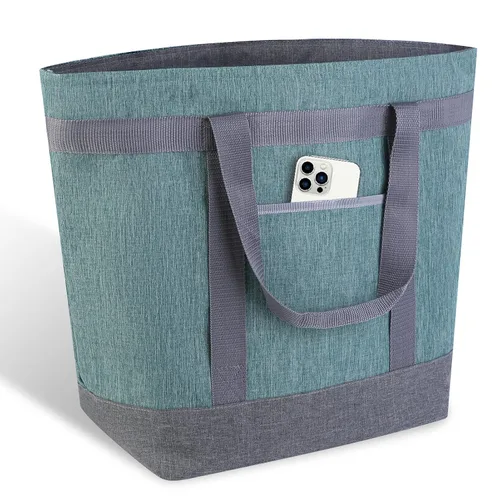 Miniatura 13 de Bolsa de mano reutilizable aislada para compras de comestibles para mujeres/hombres, pizza/bolsa de entrega de alimentos para mantener la comida