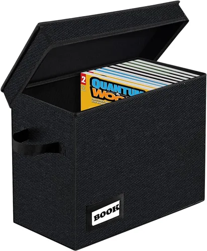 Miniatura 25 de Paquete de 2 Cajas de Almacenamiento de Cómics de Colección, Organizador Protector 15.8" X 7.8" X 11.8" Caja Corta Plegable con Capacidad