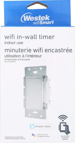 Miniatura 8 de Westek SMARTINWALL - Temporizador de interruptor de pared habilitado para WiFi por Amertac, compatible con teléfono o tableta Alexa Control, fácil