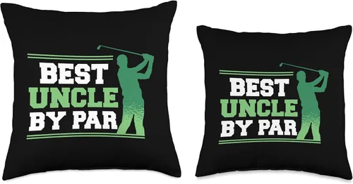 Miniatura 3 de Best Uncle by Par Golf Lover Funny Golfer Father's Day Throw Pillow, 16x16, Multicolor