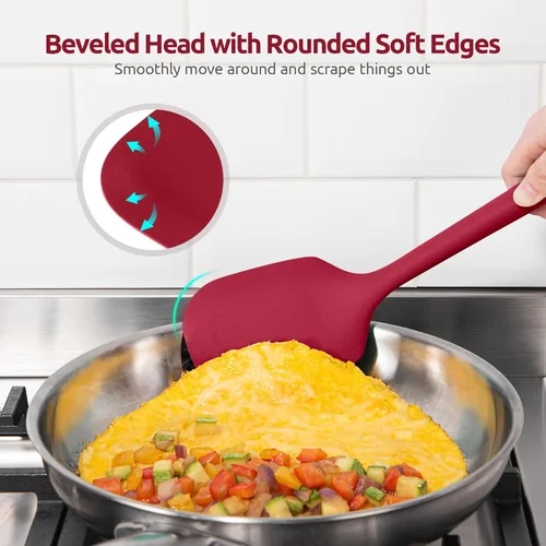 Miniatura 7 de U-Taste - Juego de utensilios de cocina de silicona: accesorios de cocina de alta resistencia al calor de 13.6 pulgadas de largo, accesorios de (4)