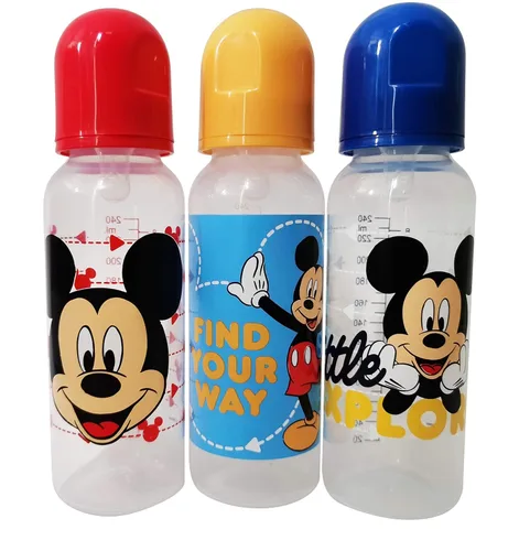Miniatura 8 de Cudlie Disney Baby Boy Mickey Mouse - Paquete de tres biberones de 5 onzas, Mickey Friends
