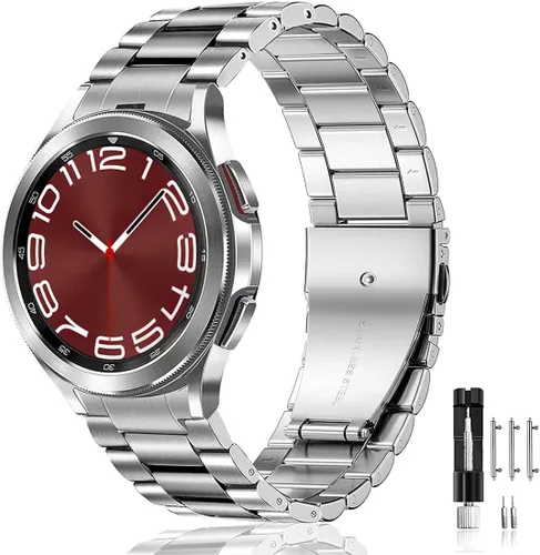 Miniatura 16 de Olytop para Galaxy Watch Ultra Correas 47mm (2024/2025), Correa de Reemplazo de Pulsera de Acero Inoxidable Metálica para Negocios, Hombres y Negro