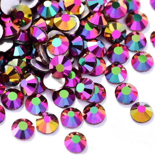 Miniatura 11 de Towenm 2000 diamantes de imitación de cristal con parte trasera plana, SS10 de 0.110 in, cristales de parte trasera plana para ropa de manualidades