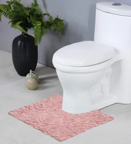 Miniatura 83 de Home Weavers Bell Flower Collection - Tapetes de baño copetudos 100 % algodón, extrasuaves y absorbentes, antideslizantes, lavables a máquina, lino