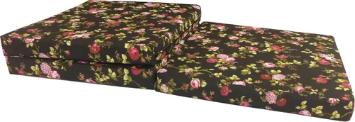 Miniatura 4 de D&D Futon Furniture Camas de espuma de triple pliegue, cama plegable Shikibuton para colchón para ahorrar espacio, 3 x 27 x 75 pulgadas, color rojo