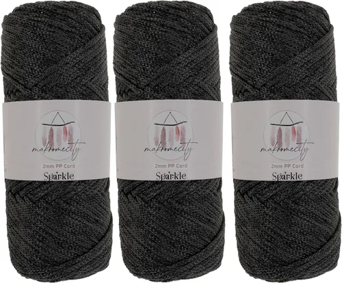 Miniatura 65 de Makromecity, Cordón de macramé de poliéster de 2 mm x 38 m (125 yardas) 2 mm de polipropileno, cordón de macramé para crochet, bolsas de macramé