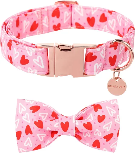 Miniatura 13 de Collar de Navidad para perro con pajarita, collar de Navidad para cachorros, hembras, machos, perros o gatos, collares con lazo con hebilla de metal