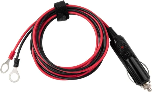 Miniatura 3 de Enchufe de cigarrillos macho a macho de 16 AWG 15 A, cable de carga con luces LED (3 pies)