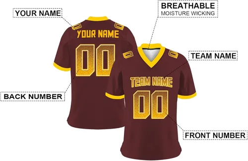 Miniatura 2 de Camisetas de fútbol personalizadas, camisetas de práctica de rugby, personaliza el número de nombre para fanáticos, regalos, hombres, jóvenes