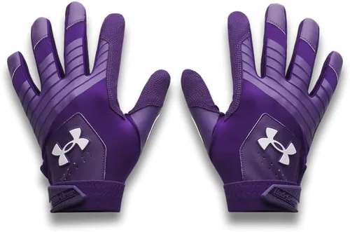 Miniatura 38 de Under Armour Guantes de béisbol Clean Up para hombre (100) blanco / plata metálica / plata metálica
