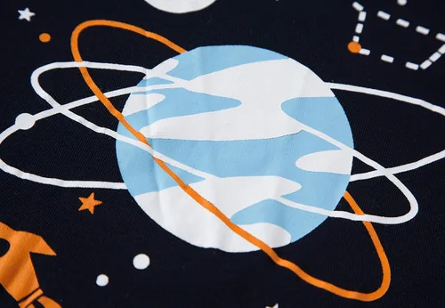 Miniatura 3 de KikizYe Conjunto de pijama para niños pequeños y grandes, pijama 100% algodón