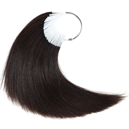 Miniatura 10 de Muestras de cabello para probar color, gris natural, cabello humano natural real, 30 hebras por paquete, 8 pulgadas