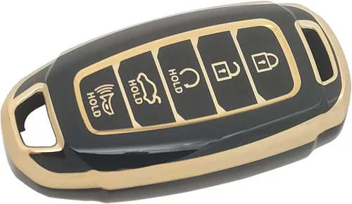 Miniatura 5 de Funda para llavero compatible con Hyundai Palisade Accent Azera Elantra GT Grandeur I30 IG IX35 Kona Santa Fe Solaris Smart Remote Holder Protector