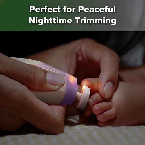 Miniatura 3 de haakaa Kit de cortaúñas eléctrico para bebés, kit de cortaúñas para recién nacidos, niños pequeños o adultos, cuidado de uñas y pies, juego