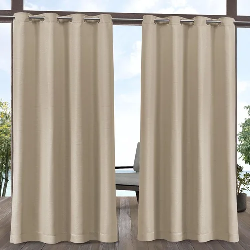 Miniatura 15 de Exclusive Home Aztec - Par de paneles de cortinas para interiores y exteriores con ojales, 54x96 pulgadas, Azure