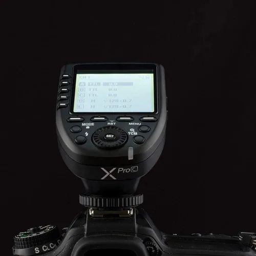 Miniatura 6 de Godox Xpro-C 2.4G X System TTL Transmisor de disparador de flash inalámbrico y 2 receptores controladores X1R-C compatibles con Canon Flash..