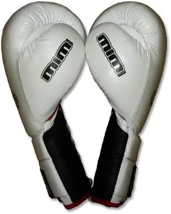 Miniatura 3 de Guantes de combate de espuma MiM-Foam Deluxe de 20 onzas, 22 onzas, 24 onzas, con cordones para Muay Thai, MMA, Kickboxing, Boxeo