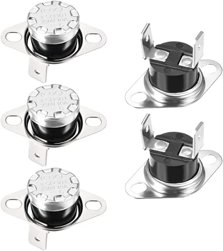 Miniatura 7 de uxcell KSD301 Termostato 104.0 °F/104°F 10A N.C Ajustar interruptor de temperatura de disco rápido para microondas, horno, cafetera 2 piezas
