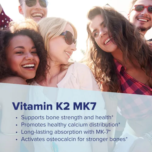 Miniatura 5 de Superior Source Vitamina K2 MK-7 (Menaquinona-7), 100 mcg, tabletas microlignuales de disolución rápida, 60 unidades, huesos y arterias saludables