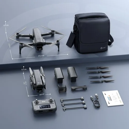 Miniatura 9 de Holy Stone HS600D Dron con cámara para adultos, video 4K/30fps, foto 48MP/8K, cardán de 3 ejes con EIS, resistencia al viento nivel 6, tiempo